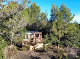 Tiny House du volcan de la brasserie aixpression，位于罗尼的酒店