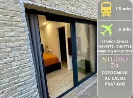 Chambre 34 indépendante et privée avec service de navette en supplément
