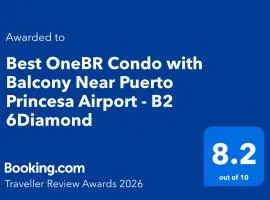 OneBR Condo with Balcony Near Puerto Princesa Airport, FREE POOL & Gym - B2 6Diamond