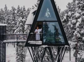 PAN Treetop Cabins，位于Åsnes的酒店