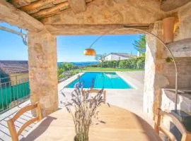 Cabris, Mas provençal 6p, 3ch, AC, piscine, vue