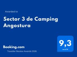 Sector 3 de Camping Angostura，位于拉佩尔湖的住宿