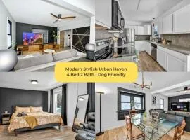 Modern Stylish Urban Haven 4 Bedroom 2 Bath - Dog Friendly