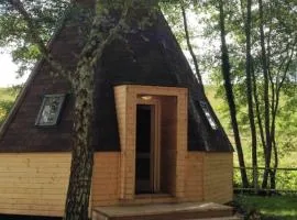 Tipi authentique pour 5 pers avec chauffage à Champvert - API-1-52-1801