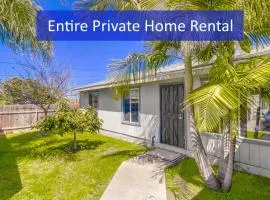 Entire Private House Ranch Style w Gated Yard near Beach, 3 Bedrooms 2 Bathrooms, Available Now