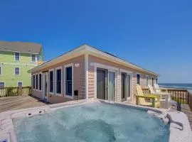 Oceanfront home with beach access, private hot tub & large deck - 2 dogs OK