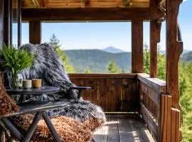 Authentic Secluded Mountain Cabin in Telemark with Panoramic Views