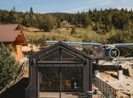 Cabana romantica cu cer vizibil din pat - Apuseni Air Luna
