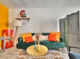 Ave César - Appartement Gallo-Romain en Hypercentre, Fibre, Tv 4K