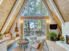 A-Frame Retreat Chic and Modern Forest Views Hammock Outdoor Dining Decks