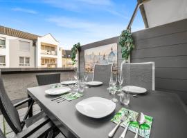 Design-Wohnung I Balkon I sehr zentral I Küche，位于哈尔滕的酒店