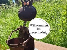 Bootshaus Froschkönig übernachten über dem Weiher