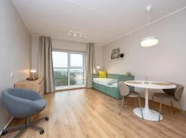 Studio apartment with gym, parking, coworking