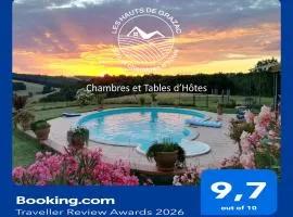 Les Hauts de Grazac, Chambres et Tables d'hôtes