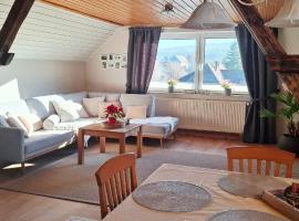 Ferienwohnung "Zum Schlossblick"，位于Mansfeld的酒店