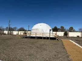 Romantic Nature Glamping Dome with Fire Pit & Fishing Access Near Denison, Texas