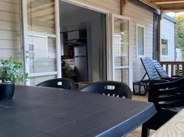 Mobilhome proche océan, piscine chauffée