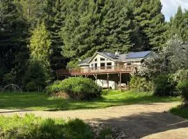 Modern home on rural riverfront