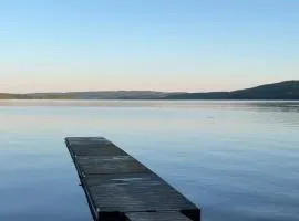 Sjönära stuga i flogned