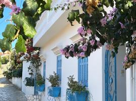 Reginas -Blue Flower Cozy Little Home in the Heart of Fiscardo，位于费斯卡尔德宏的酒店