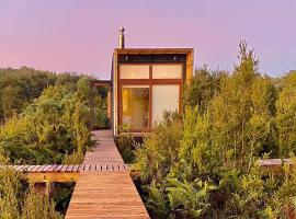 Pichi I Calbuco - Cabaña tipo tinyhouse frente a la laguna，位于Calbuco的酒店