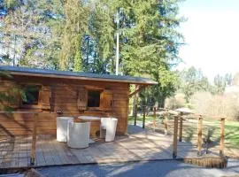 Roulotte des Hêtres at Domaine de Vauguenige