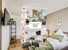Skyview Apartment mit Balkon & Parkplatz，位于迪琴根的酒店