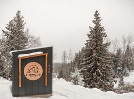 Tinwood Cabins The Climb, 3 mins to Rossland，位于罗斯兰的酒店
