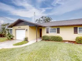 Dog-friendly canal-front home near Lake Jackson with water views, grill, firepit