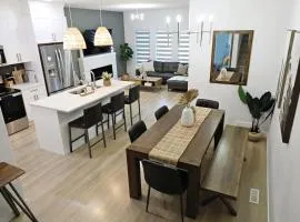 Chic Modern Home King Bed Fireplace Disney
