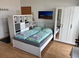 helle Ferienwohnung Apartment mit Balkon und Küche