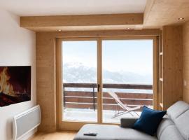 Appartement alpin, vue imprenable, 4 vallées，位于Bruson的酒店