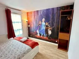 Duplex Le G - Reine des neiges 10 min Disney Paris