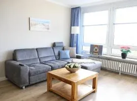 Im Zentrum von Westerland gelegene Ferienwohnung mit Westbalkon und schönem Ausblick