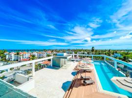 CARIBBEAN DUCASSI Tropicana HOTEL Rooftop POOL BEACH CLUB & SPA，位于蓬塔卡纳的酒店