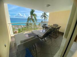 Oceanview large studio, pool, walk to Mullet Bay, Cupecoy Beach, walk to dining, free parking，位于Cupecoy的酒店