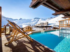 Hôtel les Campanules by Les Etincelles，位于蒂涅Tignes Le Lac的酒店