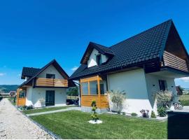 Domki Dolina Dunajca-Balia, Jacuzzi, Spa Nad Jeziorem，位于Frydman的酒店