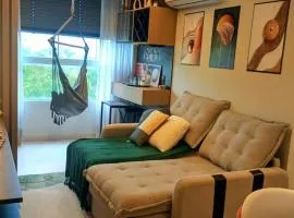 Apartamento 2quartos para 6 pessoas , Piscina, Ar condicionado, WIFI, Garagem dentro condomínio Grátis, 5 min da Praia, Lava e Seca
