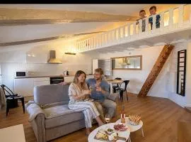 Grand studio 31 m2 plus mezzanine centre ville grasse