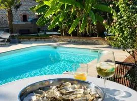 Villa entre amis famille proche Toulouse 10 pers, Jacuzzi piscine bar