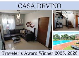 Casa Devino - Loft Retreat in Tagaytay - Pool - 2BR - Netflix -Free Parking，位于大雅台的酒店