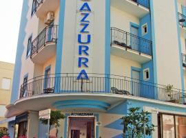 Hotel Acquazzurra，位于里米尼滨海中心的酒店