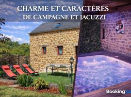 Jacuzzi XXL avec Charme et Caractères de campagne，位于坦泰尼亚克的酒店