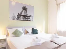 Modernes Apartment am Park ruhig, komfortabel, Handtücher, Bettwäsche, MagentaTV