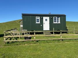 Fauld O Wheat Shepherds Hut , Loch Ken ,Off Grid，位于道格拉斯堡的酒店
