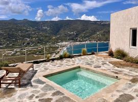Galini House Private Villa in Andros，位于Órmos的酒店