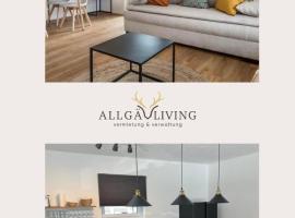 Allgäu Ferienhaus 5 Apartments mit Sauna,Balkon, Garten und Privatparkplatz，位于布莱夏的酒店