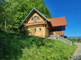 Kuscheliges Blockhaus in Alleinlage mit Traumaussicht