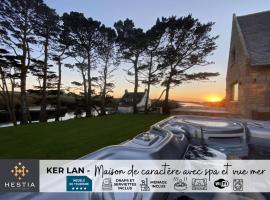 KER LAN - Maison de caractere avec SPA et vue mer，位于Lanildut的酒店